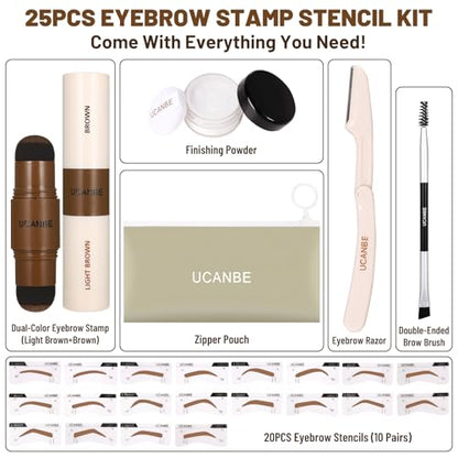 Perfect Brow Stamp Kit – Get Natural, Symmetrical Eyebrows in Seconds